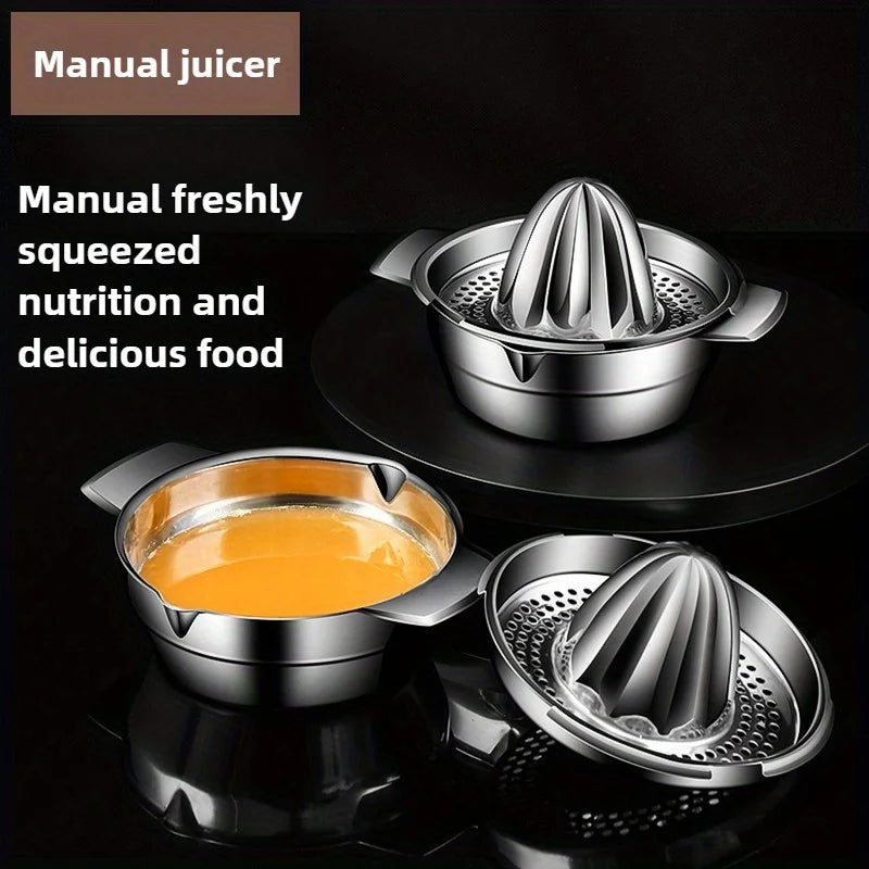 Stainless steel juicer, household manual juicer, lemon orange lemon squeezer, press type juicer, fruit juice homemade tool