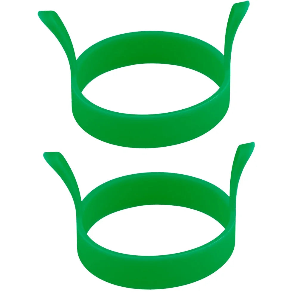 8X Silicone Ring Fried Egg Mold Nonstick Pancake Ring Molds Heat Resistant Multi-function Portable Creative for Cooking DIY Tool