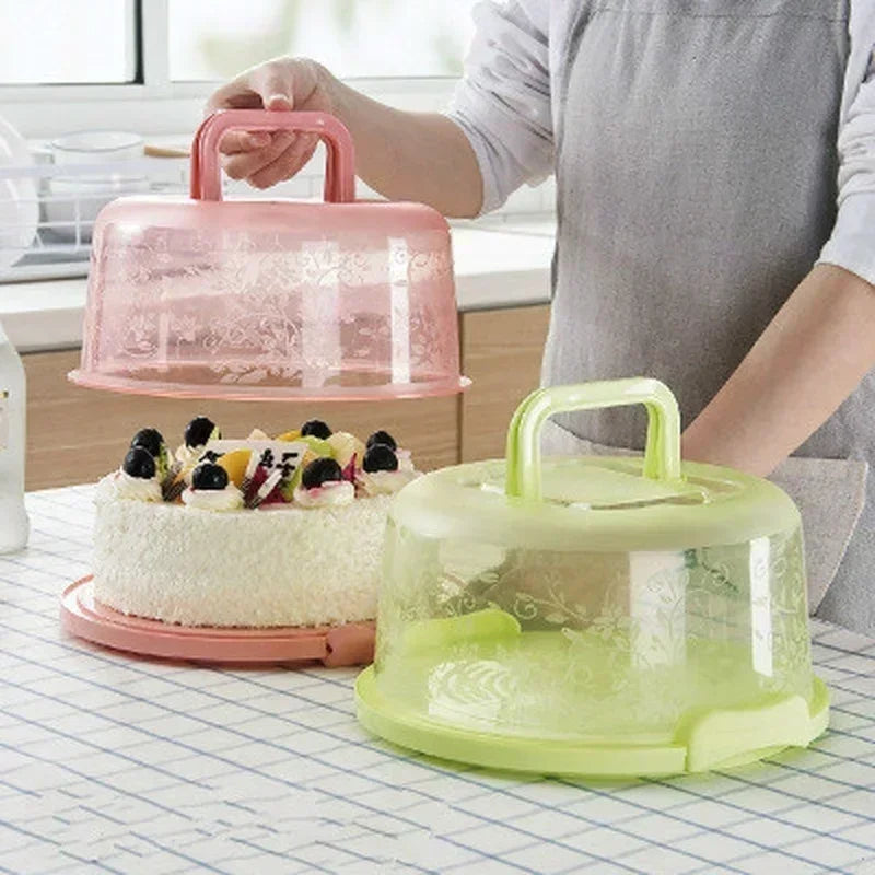 Birthday Cake Storage Box Round Wedding Baking Container Stand Plate Pie Tray UtensilsKitchen Tools Storage Box Accessories