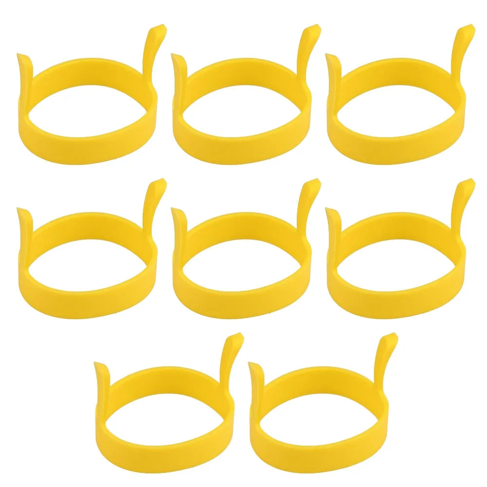 8X Silicone Ring Fried Egg Mold Nonstick Pancake Ring Molds Heat Resistant Multi-function Portable Creative for Cooking DIY Tool
