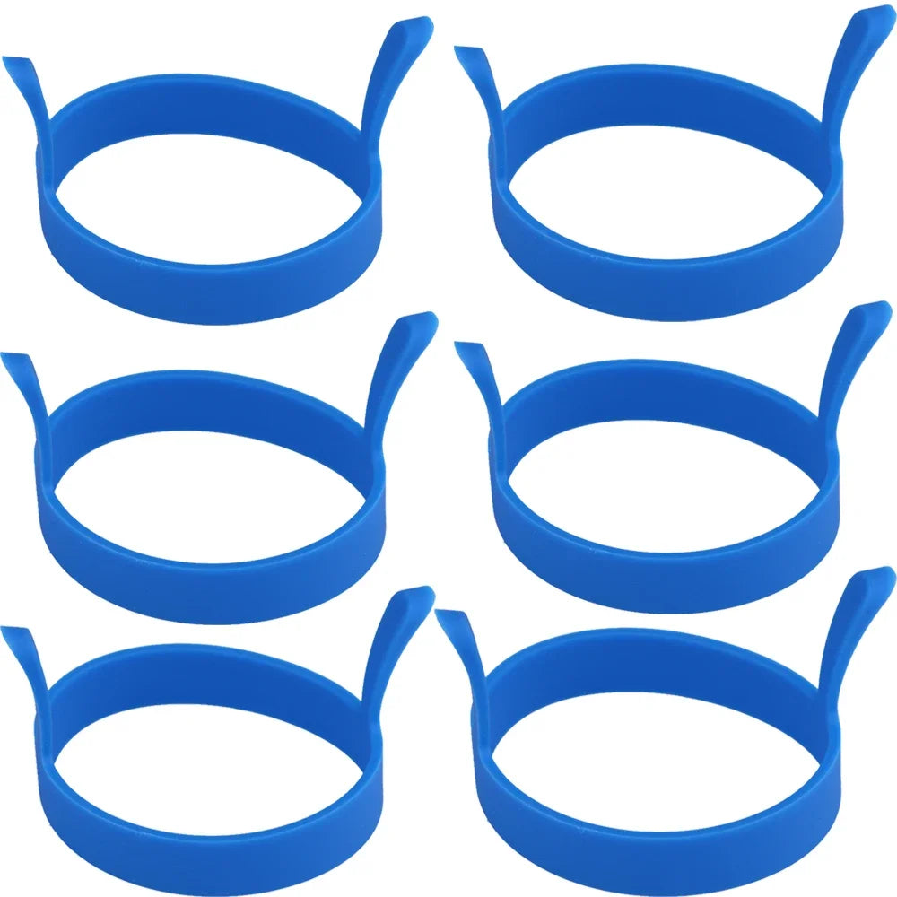 8X Silicone Ring Fried Egg Mold Nonstick Pancake Ring Molds Heat Resistant Multi-function Portable Creative for Cooking DIY Tool