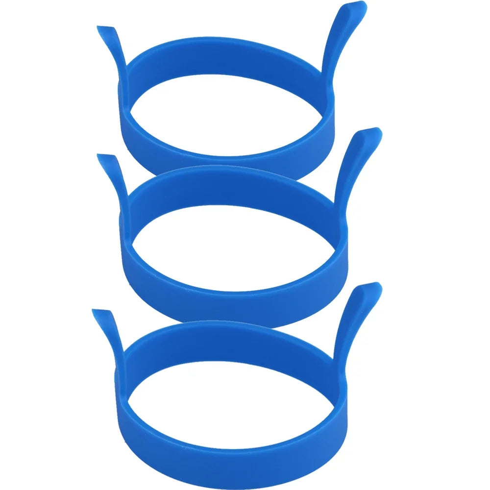 8X Silicone Ring Fried Egg Mold Nonstick Pancake Ring Molds Heat Resistant Multi-function Portable Creative for Cooking DIY Tool