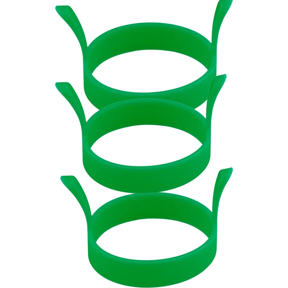 8X Silicone Ring Fried Egg Mold Nonstick Pancake Ring Molds Heat Resistant Multi-function Portable Creative for Cooking DIY Tool