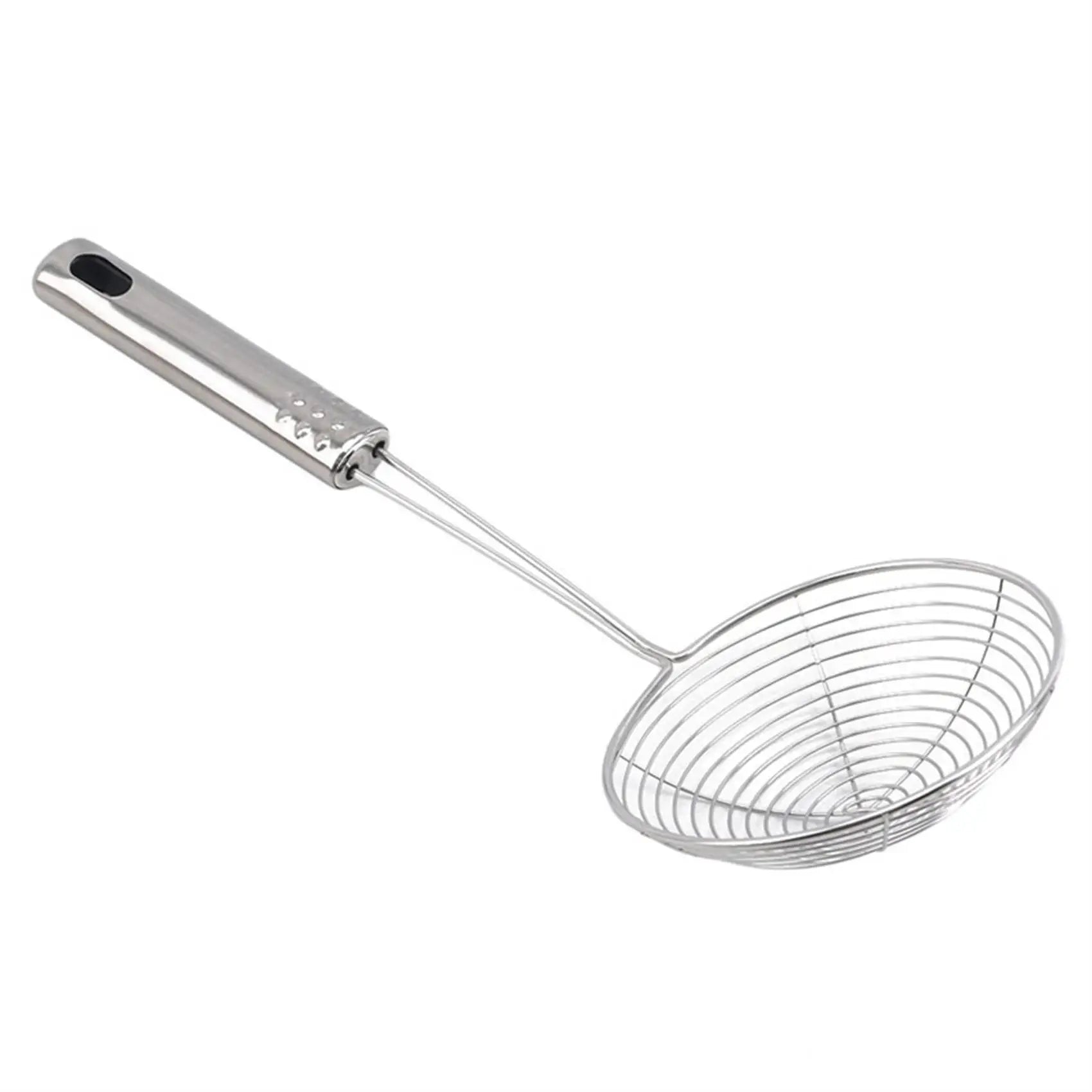 1/3/5pcs Stainless Steel Frying Strainer French Fries Spoon Wire Mesh Skimmer Colander Fryer Scoop Sieve Kitchen Supplies