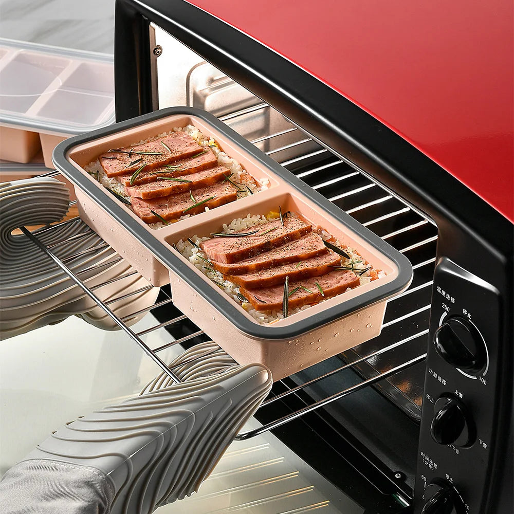 New Freeze Preservation Mold Giant Large Silicone Ice Cube Tray Mold with Lid Food Storage Container Baking Mold Kitchen Tools