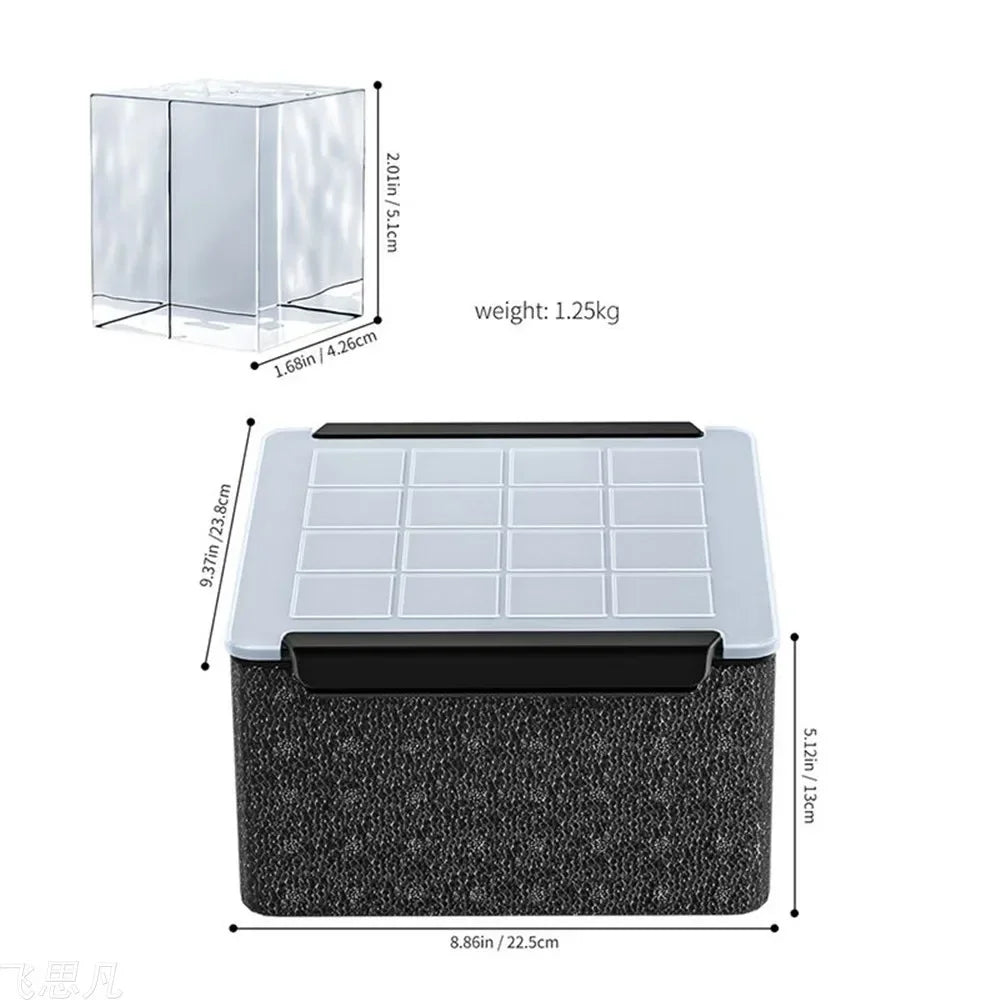 16Pcs High Transparency Ice Cube Tray Silicone Mold No Bubbles Food Grade Ice Mold for Home Whisky Bar Kitchen Accessories Gift