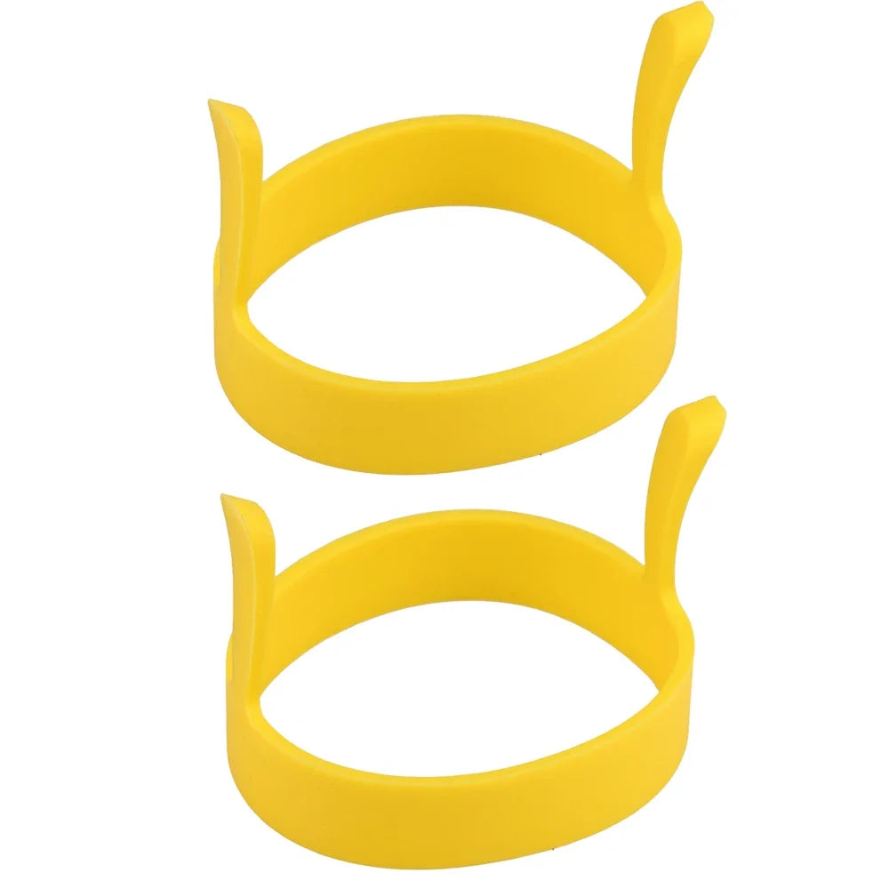 8X Silicone Ring Fried Egg Mold Nonstick Pancake Ring Molds Heat Resistant Multi-function Portable Creative for Cooking DIY Tool