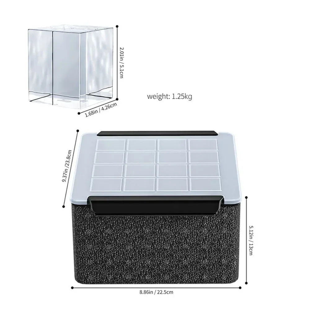 16Pcs High Transparency Ice Cube Tray Silicone Mold No Bubbles Food Grade Ice Mold for Home Whisky Bar Kitchen Accessories Gift