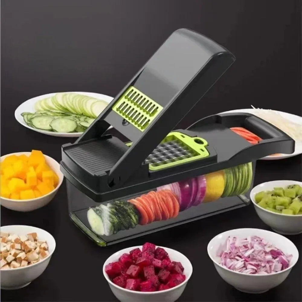 Multi-functional Vegetable Cutter, Kitchen Household, Potato Shreds, Shredded and Diced, Radish Grater, Slicer Kitchen Gadgets