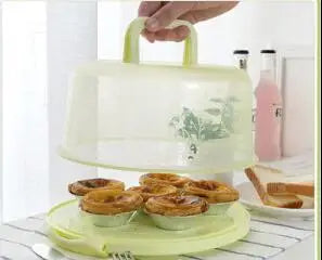 Birthday Cake Storage Box Round Wedding Baking Container Stand Plate Pie Tray UtensilsKitchen Tools Storage Box Accessories
