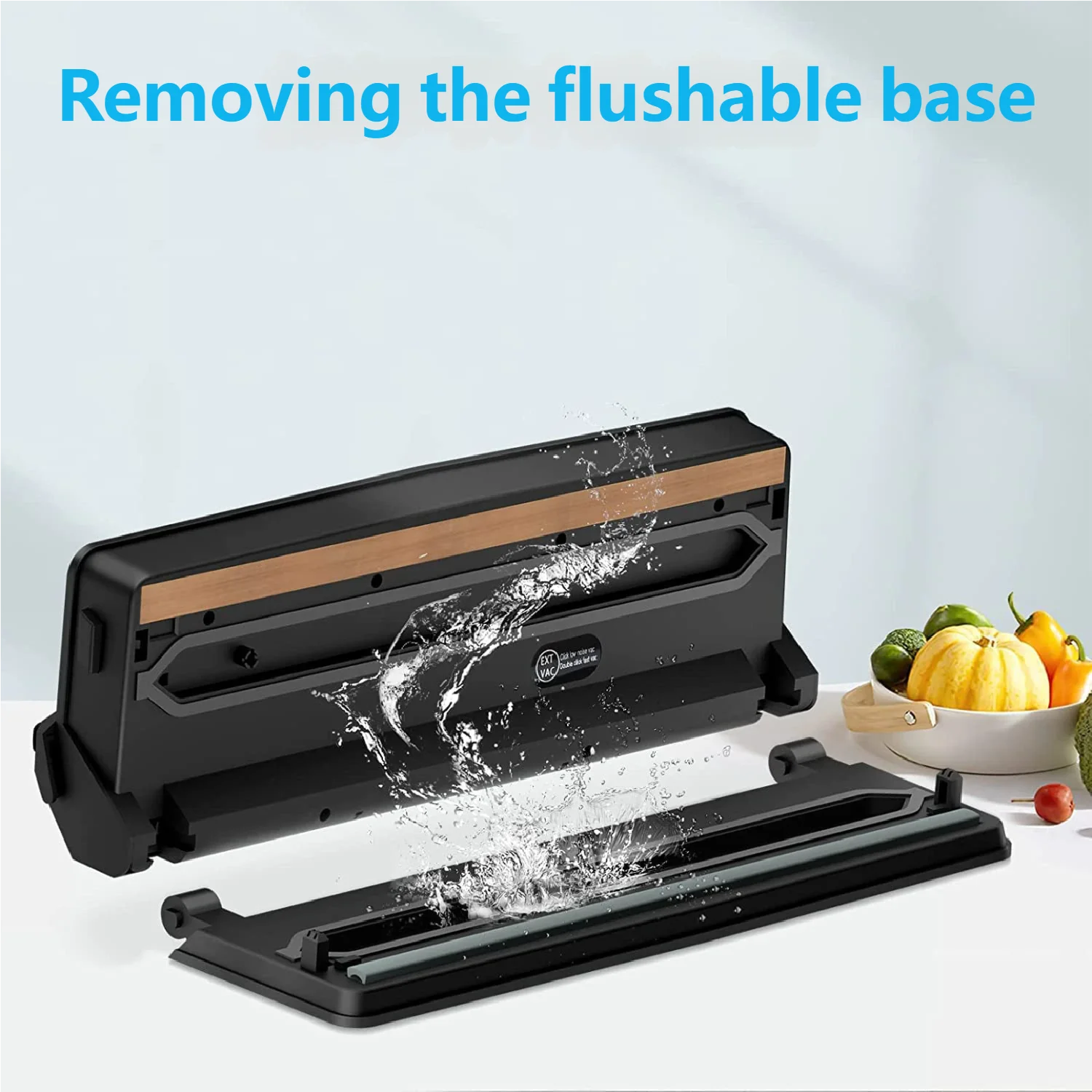 HOMEFISH Home-Use Small Food Vacuum Sealing Machine Kitchen Appliance for Food Preservation Compact Vacuum Packaging Machine