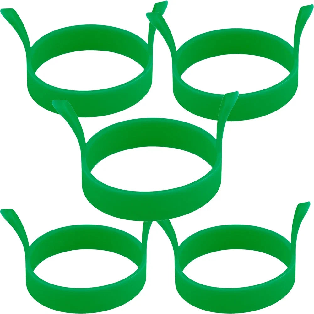 8X Silicone Ring Fried Egg Mold Nonstick Pancake Ring Molds Heat Resistant Multi-function Portable Creative for Cooking DIY Tool