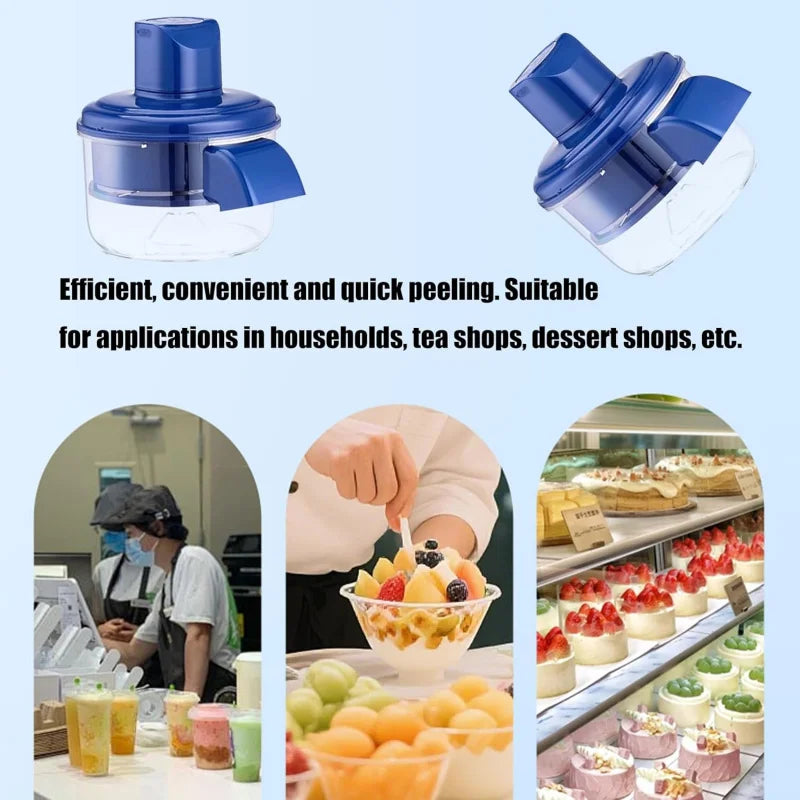 2025 Upgrade 2-in-1 Electric Garlic & Fruit Peeler - Effortless Peeling in 20 Seconds,Easy to Clean, Remover Tool for Kitchen